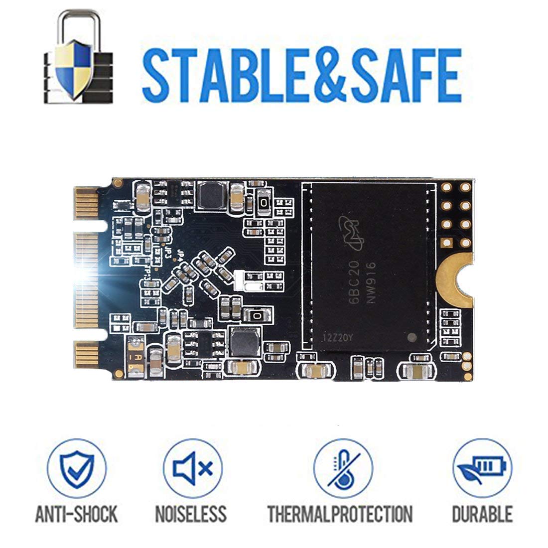 SSD SATA M.2 2242 256GB Dogfish Ngff Internal Solid State Drive High Performance Hard Drive for Desktop Laptop SATA III 6Gb/s Includes SSD 60GB 120GB 240GB 250GB 480GB 500GB 1TB (256GB M.2 2242)