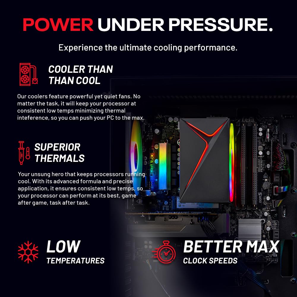 Skytech Gaming Nebula 2 Gaming PC, Intel i5 14400F 2.5GHz, NVIDIA RTX 5050 8GB, 1TB NVMe SSD, 16GB DDR5 RAM 5200, 650W Gold PSU, Wi-Fi, Win 11, Gaming Desktop