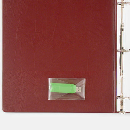 StoreSMART® – USB-Stick-Halter – Selbstklebender Streifen und wiederverschließbare Lasche – 100er-Packung – TL10252-100