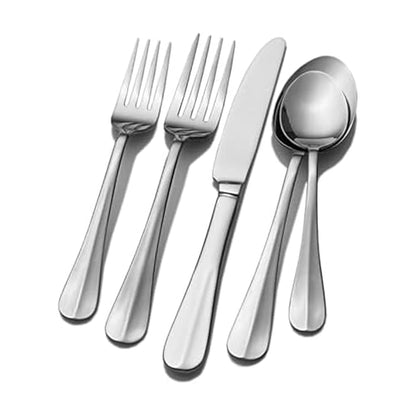 Pfaltzgraff Everyday Simplicity 53-Piece Stainless Steel Flatware Set, Service for 8