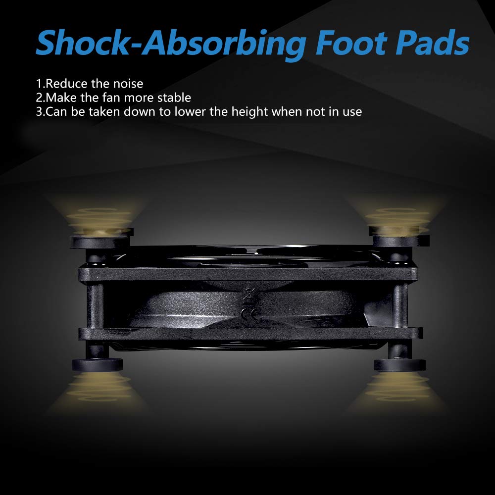 Leiser 80-mm-USB-Lüfter, tragbarer 5-V-USB-Lüfter zur Kühlung von Flachbildfernsehern, Xbox, DVR, PlayStation, Routern, TV-Receivern und Computergehäusen 