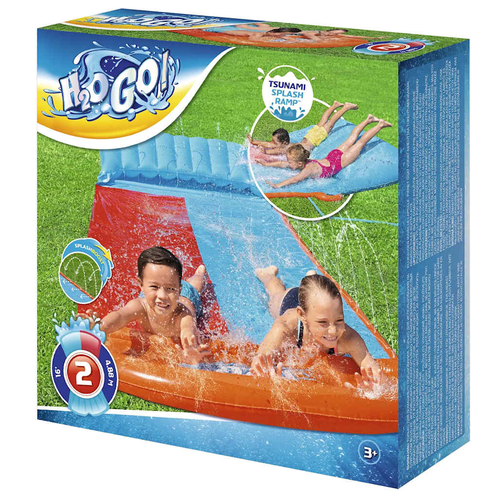 H2OGO Wasserrutsche Tsunami Splash Ramp Doppelseitig