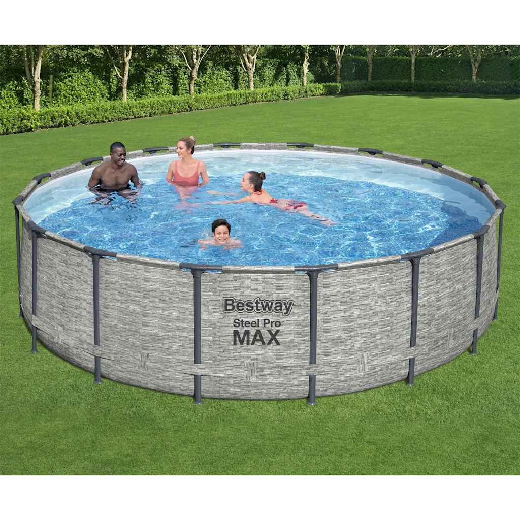 Power Steel Swimming Pool Rund 488x122 cm