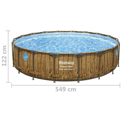 Power Steel Swimmingpool-Set 549x122 cm
