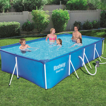 Steel Pro Swimmingpool-Set Rechteckig 400×211×81 cm 56424