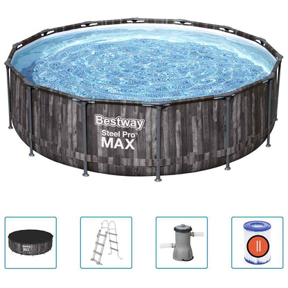 Steel Pro MAX Swimmingpool-Set Rund 427x107 cm