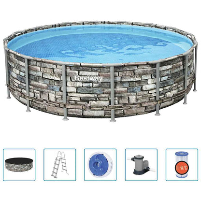Power Steel Swimmingpool-Set 488x122 cm