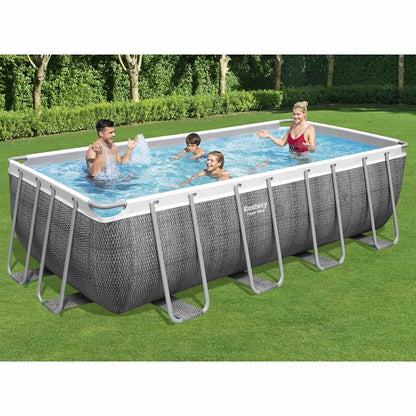 Power Steel Swimmingpool-Set Rechteckig 488x244x122 cm