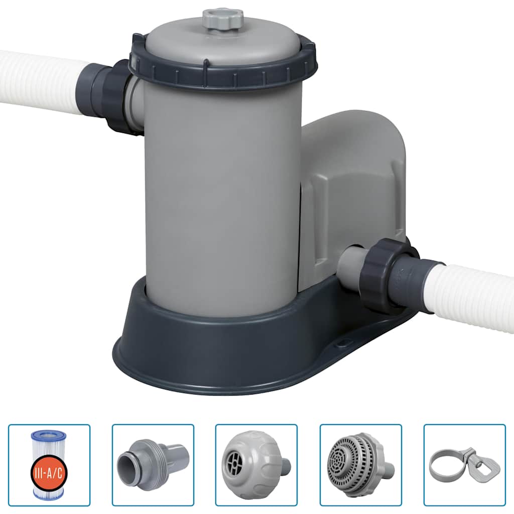 Power Steel Swimmingpool-Set Rechteckig 549x274x122 cm