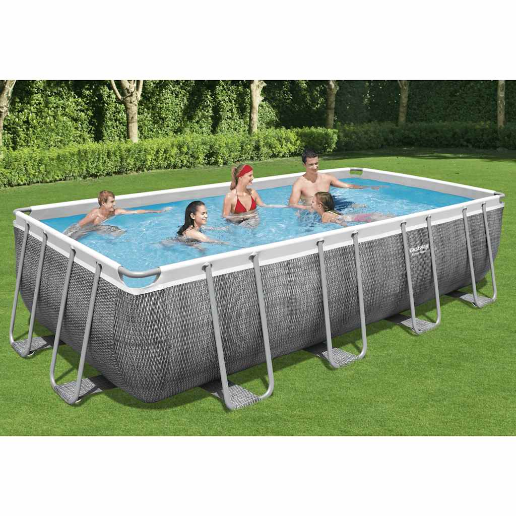 Power Steel Swimmingpool-Set Rechteckig 549x274x122 cm