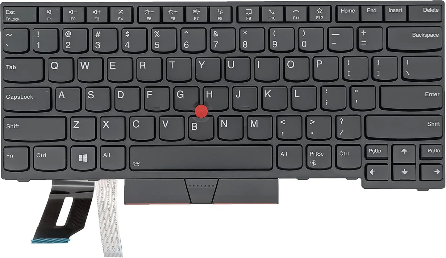 Ersatz-Tastatur mit Hintergrundbeleuchtung für Lenovo Thinkpad T14 Gen 1 &amp; T14 Gen 2, Thinkpad P14s Gen 1 &amp; P14s Gen 2 Laptop (US-Layout) Teilenummer: 5N20V43760 SN20V43688 