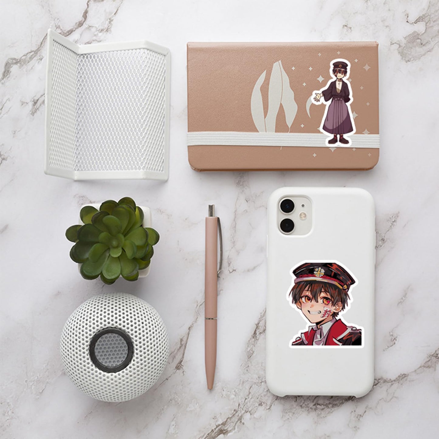 Pounchi Niedliche Anime-Sticker (100 Stück) Cartoon-PVC-Sticker, Geschenke für Laptop, Wasserflasche, Skateboard, Partyzubehör, Dekorationen, Teenager, Kinder