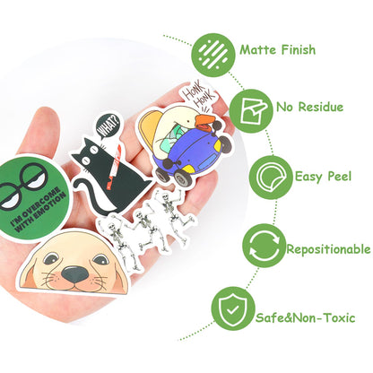 Aowplc 50 Stück Krankenschwester-Aufkleber, Vinyl-Aufkleber für Laptops und Wasserflaschen, Pflegeaccessoires für den Beruf 