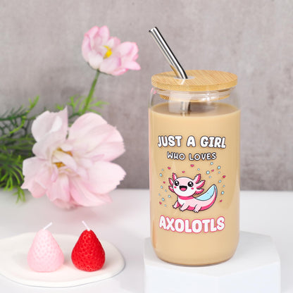 TENICER Axolotl Gifts for Girls 7pcs Birthday Gift Basket for Axolotls Lovers Daughter Granddaughter Niece