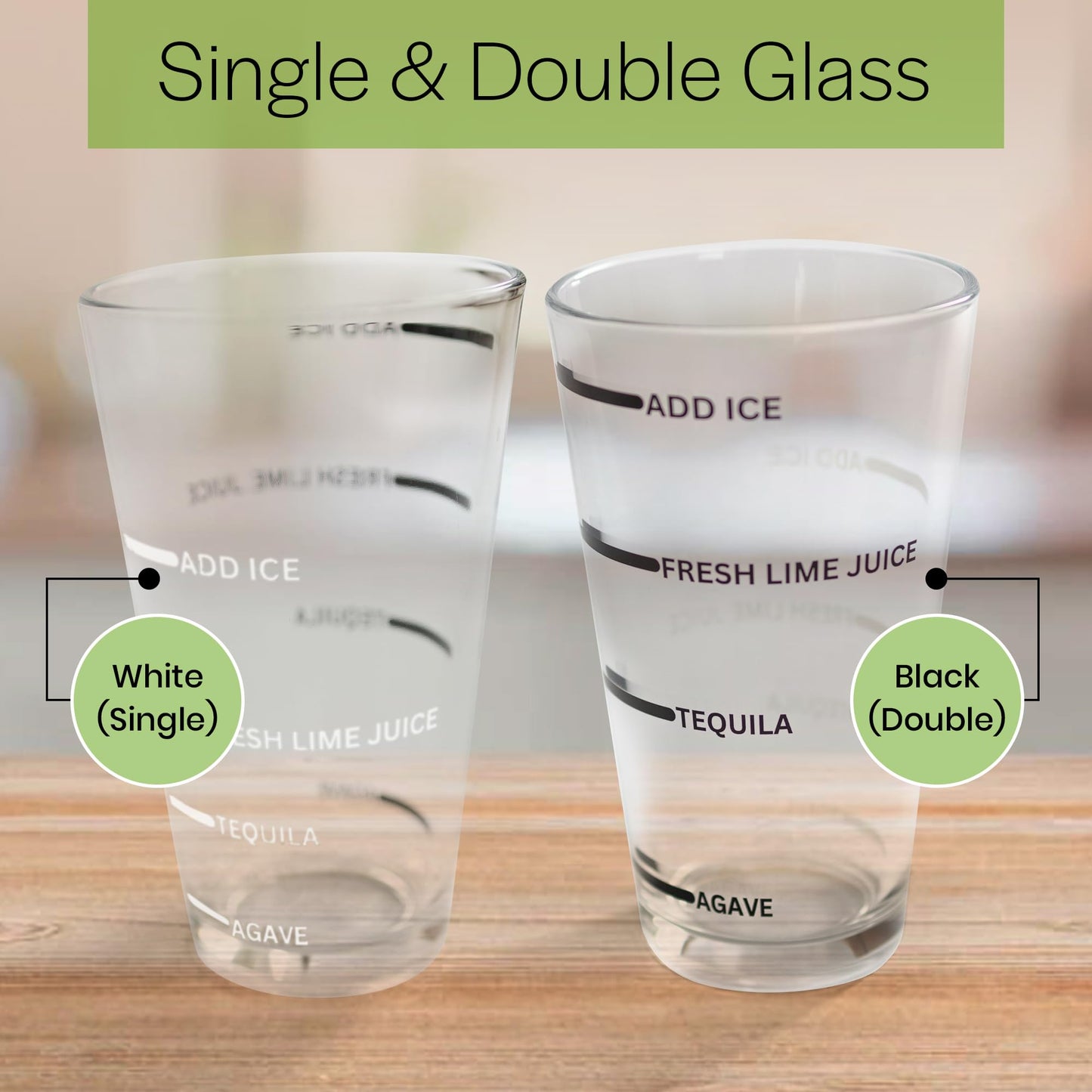 Die perfekte Margarita | Benutzerfreundliches Margarita-Cocktail-Shaker-Set | Rezepte für eine und zwei Personen | Kein Messbecher oder Messwerkzeug erforderlich | Shaker und Handentsafter in Barkeeperqualität | Zubehör für die Hausbar