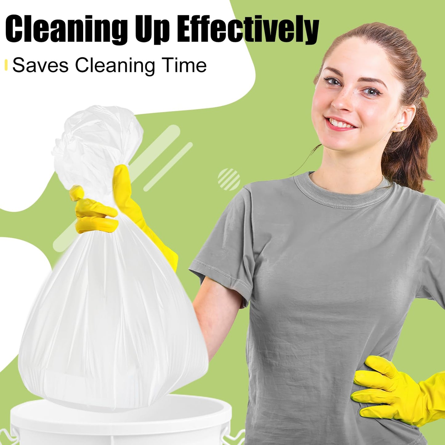 Smiry Disposable Table Cloth - 6 Pack, 54 x 108 Inch Waterproof Rectangle Tablecloths for Parties, Decorative Plastic Table Cover, Leakproof & Sturdy, White