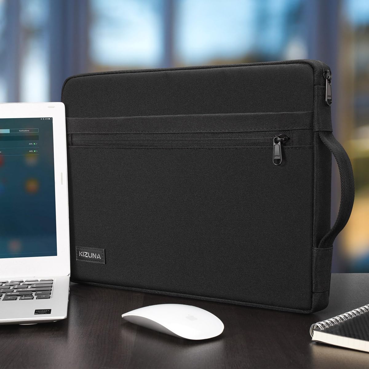 KIZUNA Laptoptasche, 17 Zoll, wasserabweisend, passend für 17,3" Lenovo Legion 5/5i/Dell G7 17/IdeaPad L340/HP Gaming Pavilion 17/Envy Laptop 17/Acer Chromebook 317/Asus, Schwarz 