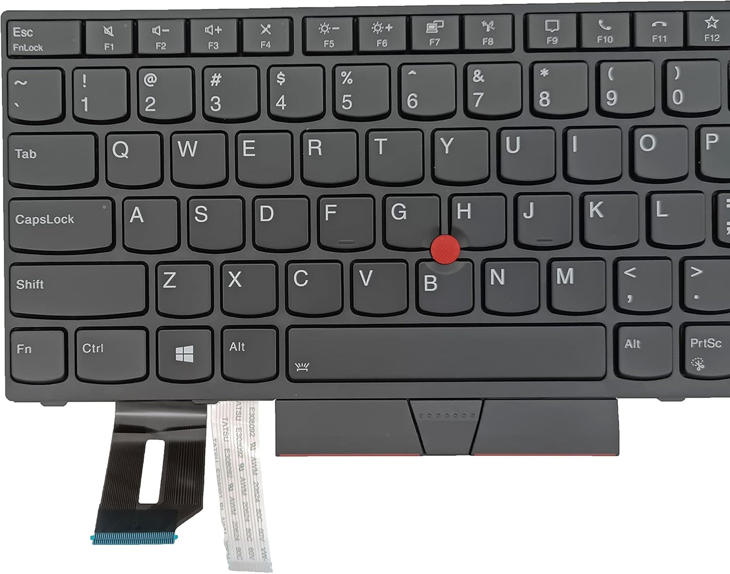 Ersatz-Tastatur mit Hintergrundbeleuchtung für Lenovo Thinkpad T14 Gen 1 &amp; T14 Gen 2, Thinkpad P14s Gen 1 &amp; P14s Gen 2 Laptop (US-Layout) Teilenummer: 5N20V43760 SN20V43688 