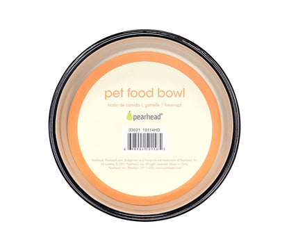 Pearhead Ceramic Bowl, Holds 2 Cups, Cute Whisker-Friendly Dish with Cat Face Design, Non-Slip, Microwave and Dishwasher Safe, Small/Medium