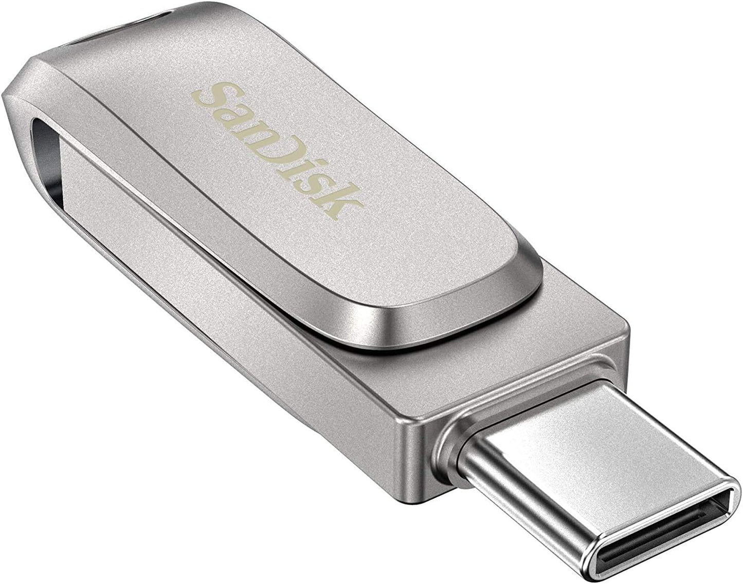 SanDisk Ultra Dual Drive Luxe USB Typ-C 1 TB Flash-Laufwerk für Smartphones, Tablets und Computer – High-Speed ​​USB 3.1 USB-Stick (SDDDC4-1T00-G46) im Bundle mit (1) Everything But Stromboli Lanyard 