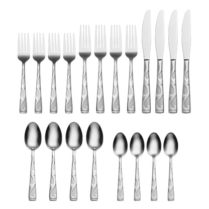 Oneida Tuscany 20-Piece Flatware Set, Service for 4, Silver