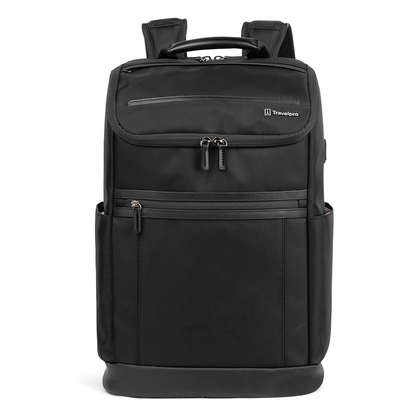Travelpro Crew Executive Choice 3 Medium Top Load Rucksack, geeignet für Laptops und Tablets bis 15,6 Zoll, USB-A- und USB-C-Anschlüsse, Damen- und Herrenmodell, Jet Black 