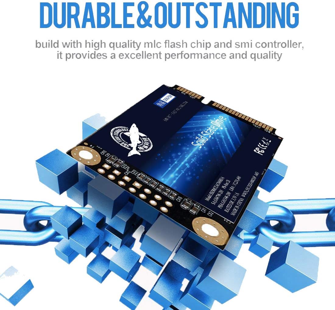 SSD mSATA 60GB Dogfish Internal Solid State Drive High Performance Hard Drive for Desktop Laptop SATA III 6Gb/s mini sata ssd(60GB MSATA)