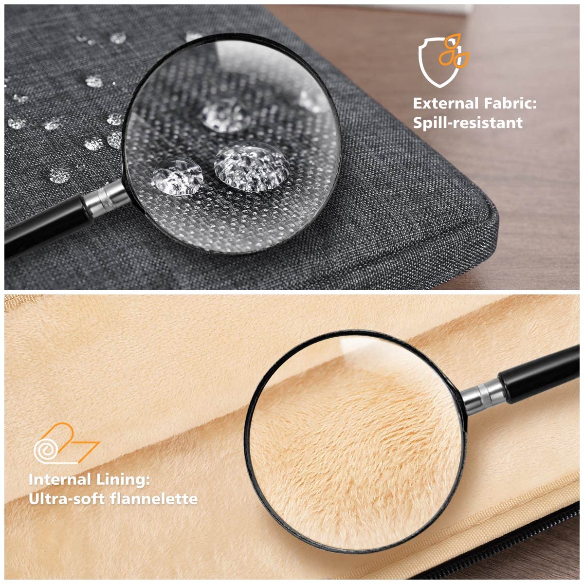 KIZUNA Laptoptasche, 17 Zoll, wasserabweisend, passend für 17,3" Lenovo Legion 5/5i/Dell G7 17/IdeaPad L340/HP Gaming Pavilion 17/Envy Laptop 17/Acer Chromebook 317/Asus, Schwarz 