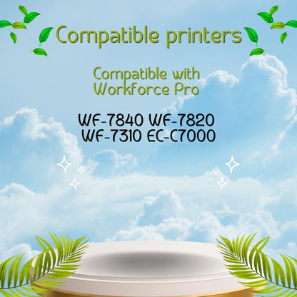 PayForLess bietet wiederaufbereitete Epson 812XL Tintenpatronen im Kombipack (812 XL T812) für Workforce Pro WF-7840, WF-7820, WF-7310 und EC-C7000 Drucker an (6er-Pack: 3 Schwarz, 1 Cyan, 1 Magenta, 1 Gelb).