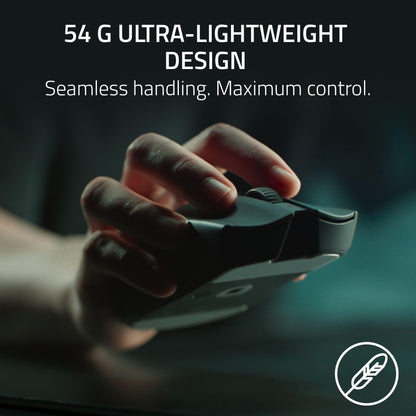 Razer Viper V3 Pro Kabellose Gaming-Maus für E-Sport: Symmetrisch – 54 g leicht – 8.000 Abtastraten – Optischer Sensor mit 35.000 DPI – Optische Gen3-Schalter – 8 programmierbare Tasten – 95 Stunden Akkulaufzeit – Schwarz