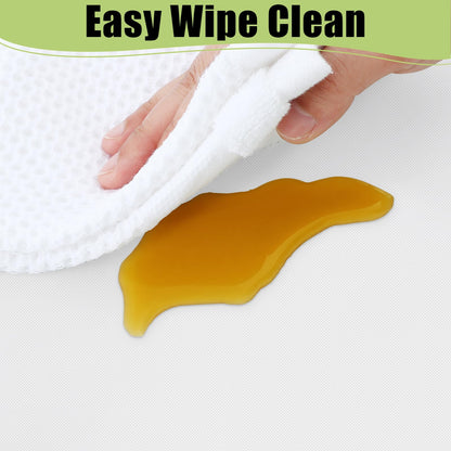 Smiry Disposable Table Cloth - 6 Pack, 54 x 108 Inch Waterproof Rectangle Tablecloths for Parties, Decorative Plastic Table Cover, Leakproof & Sturdy, White