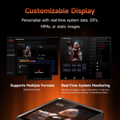 PCCOOLER CPU Cooler AIO, 3.4-inch IPS Display, 360mm ARGB Water Cooling, High-Performance F7 X120 Modular Fan, Compatible with AM4/AM5, LGA115X/1200/1700/1851 (CPS DT360 Black)