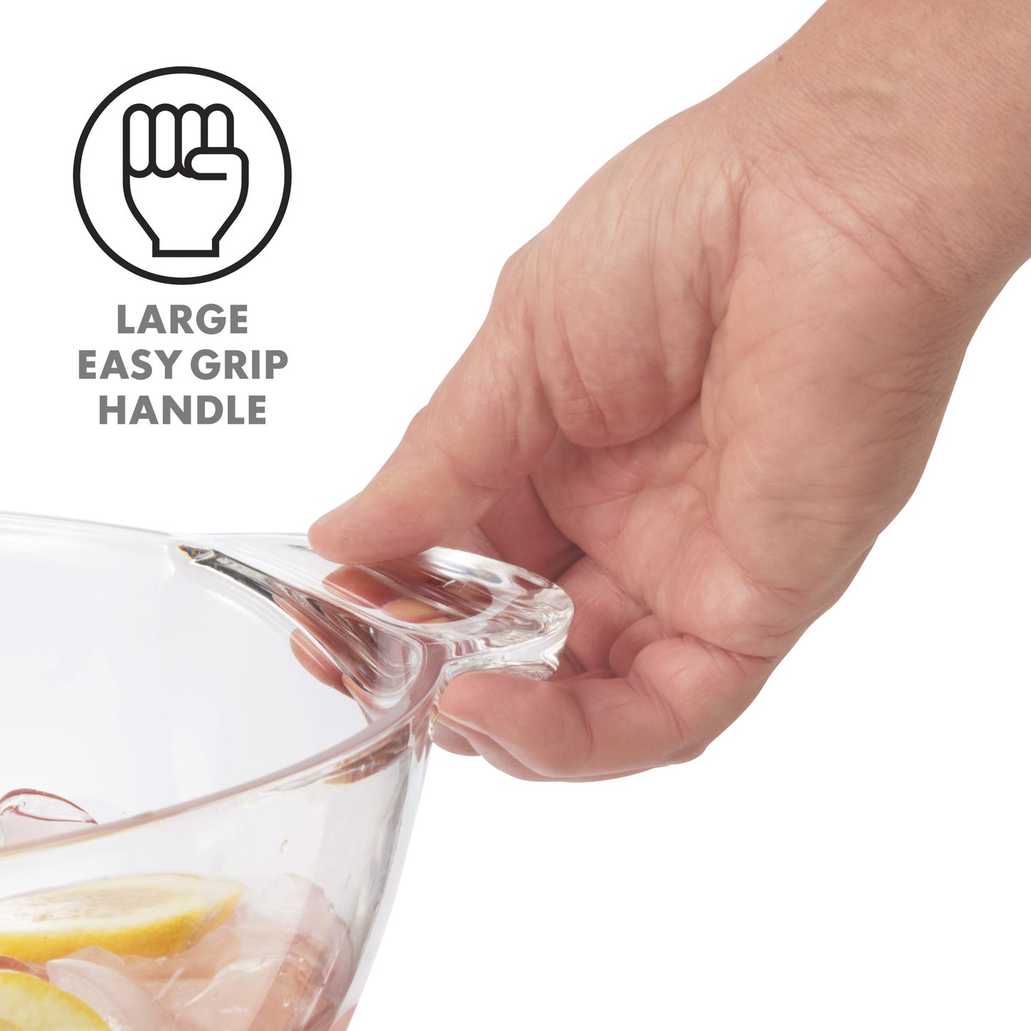 Oggi Acrylic Oval Party Tub - Clear Beverage Cooler w/Handles, Wine Cooler, Beer Chiller, Ideal Party Tubs for Drinks, Use Ice Tub for Indoor or Outdoor Bars, 18.5" x 11"