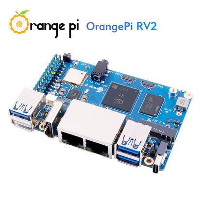 Orange Pi RV2 8GB RAM LPDDR4X RISC V 8 Core 2Tops Al Arithmetic Power Development Board, Wi-Fi 5+BT 5 with BLE Support Single Board Computer Run Ubuntu24.04 (8GB)