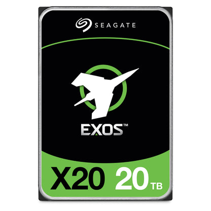 Seagate (Recertified) Exos X20 20TB Internal Hard Drive - 3.5 Inch Hyperscale SATA 6Gb/s HDD, 7200 RPM, 2.5M MTBF, 512e and 4Kn FastFormat, Low Latency with Enhanced Caching (ST20000NM007D)
