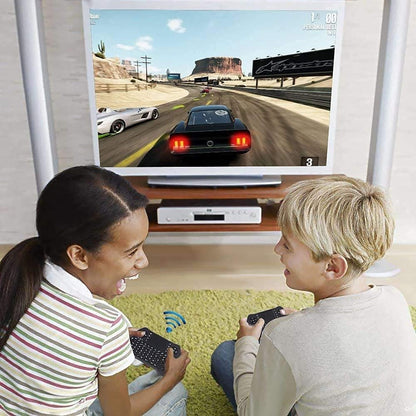 BL Mini Wireless Keyboard Remote Control with Touchpad Mouse Combo, Backlit 2.4GHz Mini Keyboard Wireless USB Dongle Rechargeable Li-ion Battery for Android TV Box Smart TV PC PS3 Windows MacOS X-Box