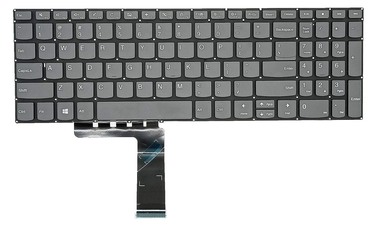 Ersatztastatur für Lenovo ideapad 3-15IIL05, 3-15ADA05, 3-15ARE05, 3-15IGL05, ideaPad 330s-15IKB, 330s-15ARR und ideapad S340-15IWL, S340-15API, S340-15IIL Serie, US-Layout