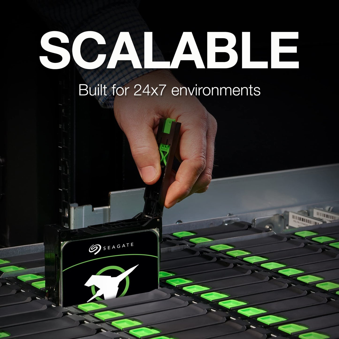 Seagate (Recertified) Exos X20 20TB Internal Hard Drive - 3.5 Inch Hyperscale SATA 6Gb/s HDD, 7200 RPM, 2.5M MTBF, 512e and 4Kn FastFormat, Low Latency with Enhanced Caching (ST20000NM007D)