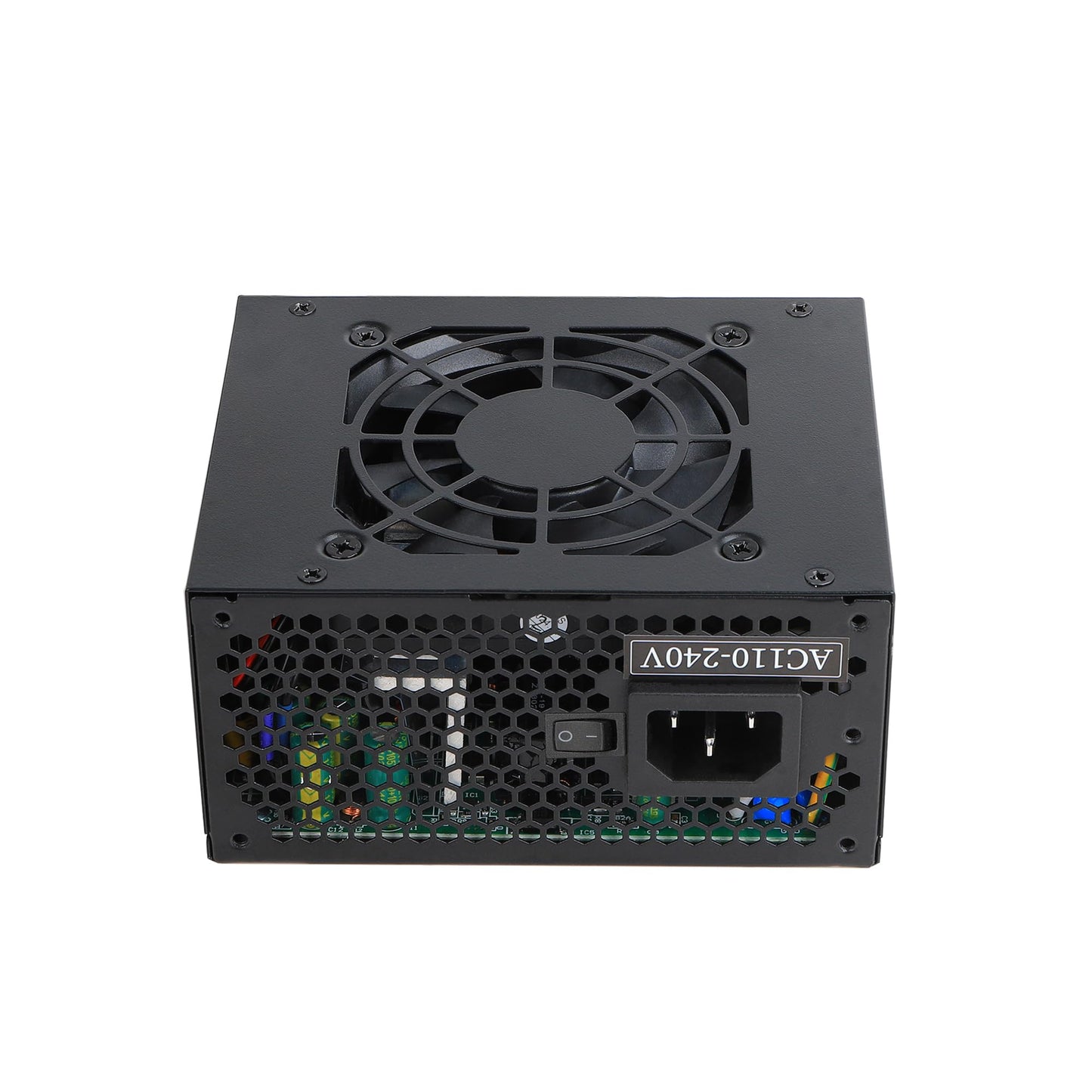 SFX 500W Power Supply, ESGAMING Micro ATX/Mini ITX Solution 500W PSU Full Range Active PFC 110-240V, Low Noise Fan for Desktop Gaming Server SFX Form Factor Computer
