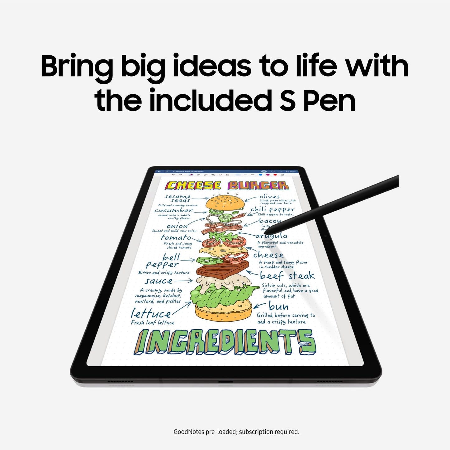 SAMSUNG Galaxy Tab S9+ Plus 12,4 Zoll, 512 GB, WiFi 6E Android-Tablet, Snapdragon 8 Gen2 Prozessor, AMOLED-Bildschirm, S Pen, IP68-Zertifizierung, US-Version, 2023, Graphit (Generalüberholt)