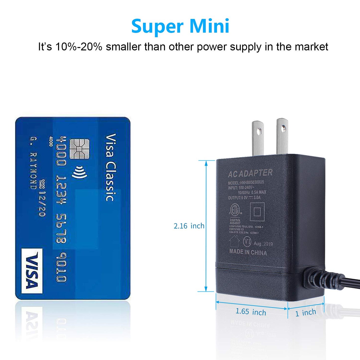 Smraza 5.1V 3A Power Supply Compatible with Raspberry Pi 4 ON/Off Switch, USB-C Pi 4 Charger Raspi 4B Adapter for Raspberry Pi 4 Model B 1GB 2GB 4GB 8GB Version