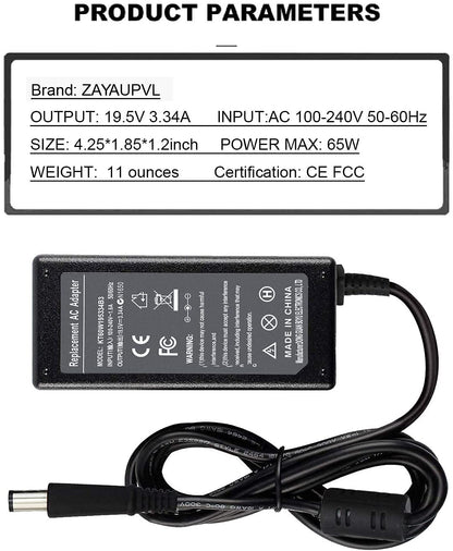 ZAYAUPVL 65W 7.4mm Tip Replacement AC Adapter for Dell Latitude 3190 7470 5580 7280 LA65NS2-01 E5570 E7450 E6430 E6410 E6440 E7440 E7470 E5440 E5470 E7240 Laptop Power Supply Cord