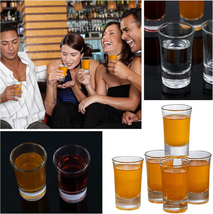 40 Pack Heavy Base Shot Glasses, 1.4oz Whiskey Shot Glass Set Small Glass Cups for Liqueur Spirits Bar Party Favor Housewarming Gift