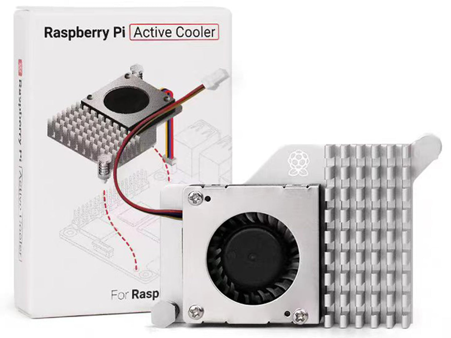 Official Active Cooler for Raspberry Pi 5, Combines an Aluminium Heatsink with a Temperature-Controlled Blower Fan to Accelerate Heat Dissipation