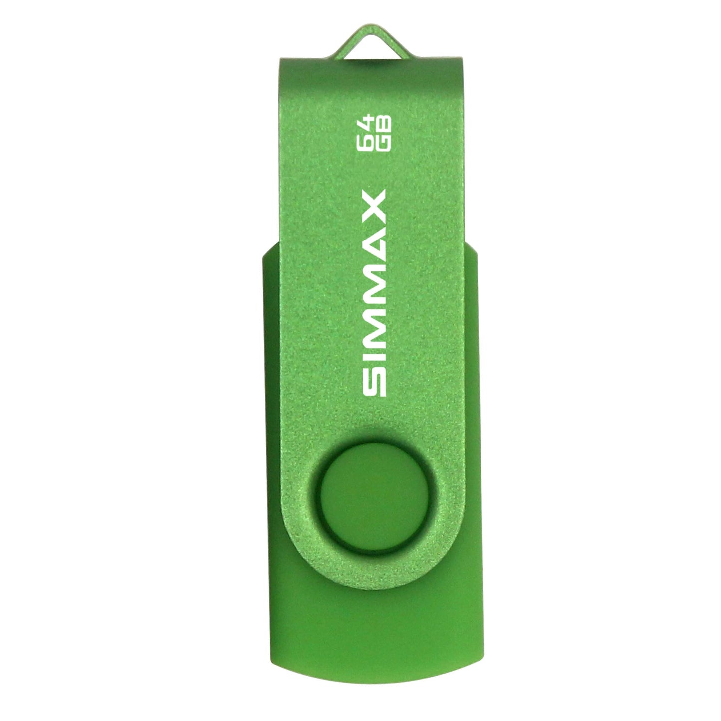 SIMMAX USB Flash Drives 5 Pack 64GB Memory Stick Swivel Design USB 2.0 Flash Drive Thumb Drive Zip Drives (64GB Blue Green Black Red Purple)