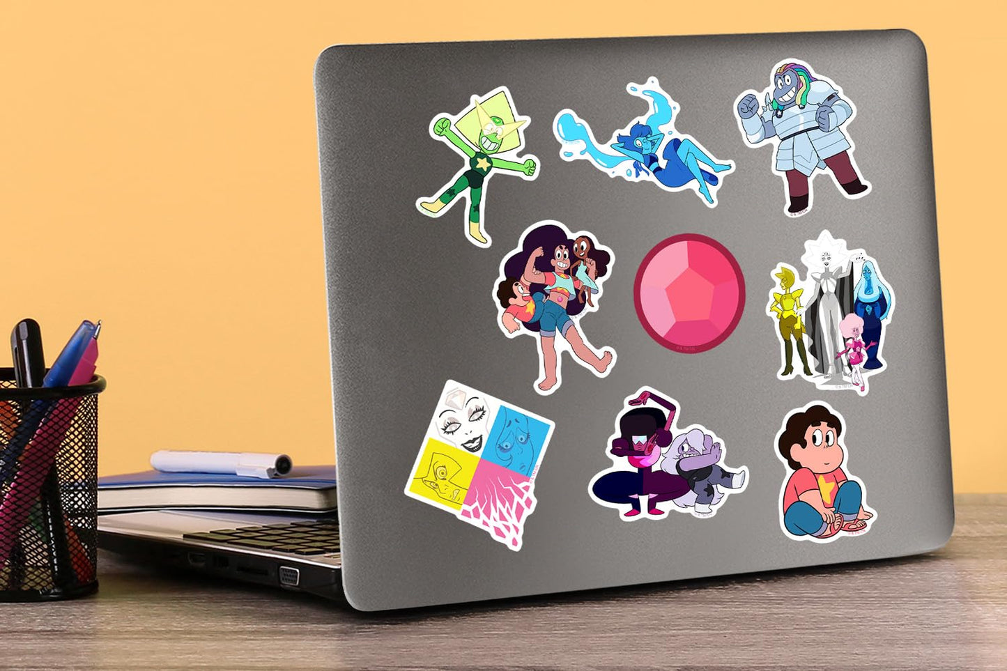 Steven Universe 50ct Vinyl Large Deluxe Stickers Variety Pack - Laptop, Water Bottle, Scrapbooking, Tablet, Skateboard, Indoor/Outdoor