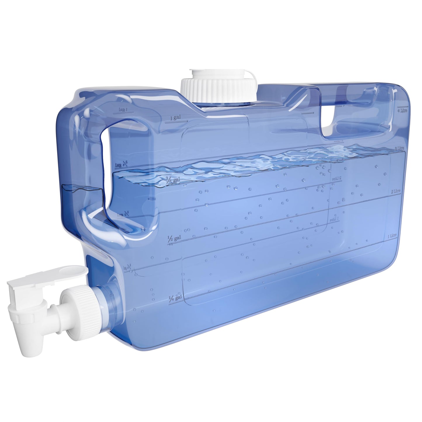 1,1-Gallonen-Wasserspender für den Kühlschrank mit Zapfhahn – BPA-freier, schlanker Wasserkrug aus Kunststoff mit auslaufsicherem Ausgießer | Nachfüllbarer Wasserbehälter für den Kühlschrank, praktische Griffe