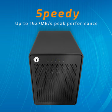 OWC ThunderBay 4 32 TB Vier-Bay Thunderbolt 40 Gbit/s Enterprise-Festplatten-RAID-Speicherlösung mit SoftRAID Premium