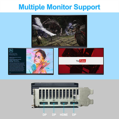 Radeon RX 5700 XT Graphics Card, 8GB GDDR6 256-Bit RDNA Architecture 1755/1905 MHz (Base/Boost Clock) DirectX 12 HDMI DP PCIe4.0 2K PC Gaming Video Card for Office Gaming (RX 5700 XT - Triple Fan)