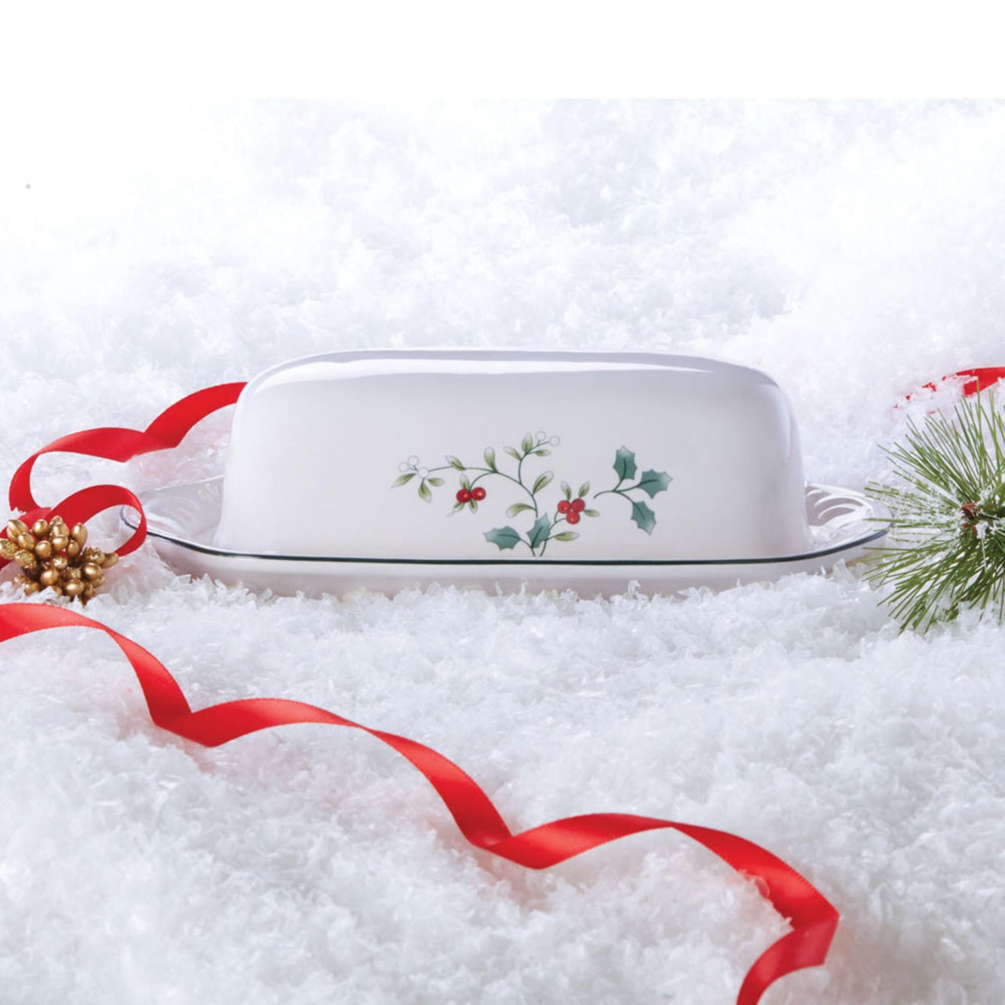 Pfaltzgraff Winterberry Covered Butter Dish Dinnerware Set, Assorted